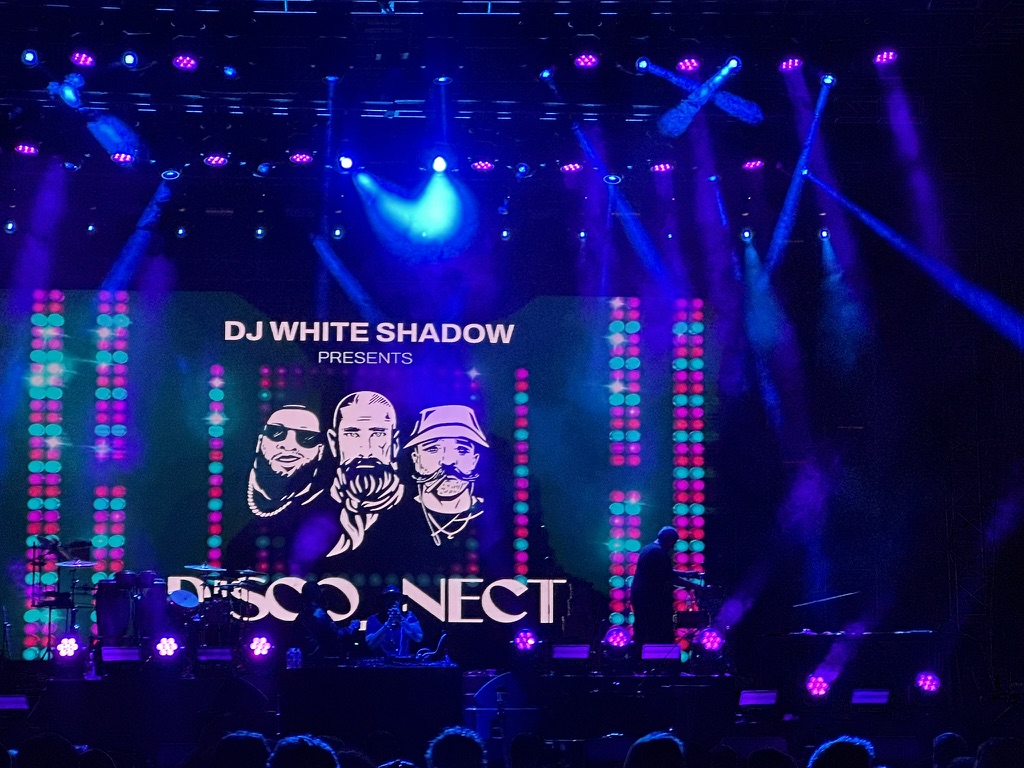 DJ White Shadow Disconnect LED stage production concert lighting resort venue
